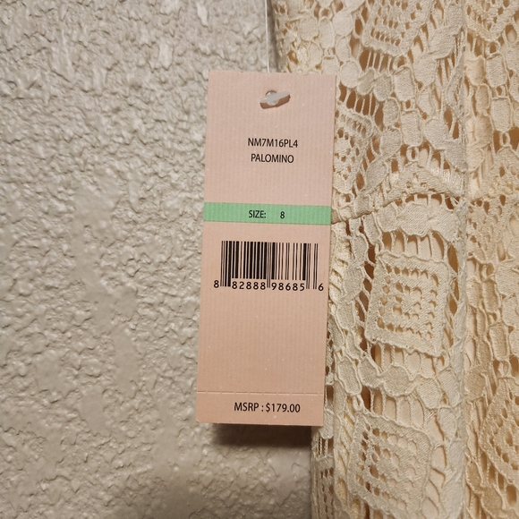 Nanette by Nanette Lepore Palomino Cream Crochet Midi Dress, Size: 8 - Picture 9 of 11